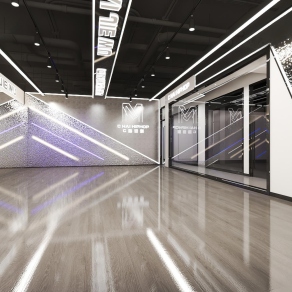 工业风街舞培训教室3D模型下载